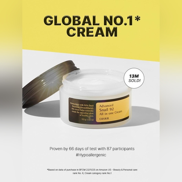 COSRX- Advanced Snail 92 All in one Cream (Jar) - Picture 1 of 9